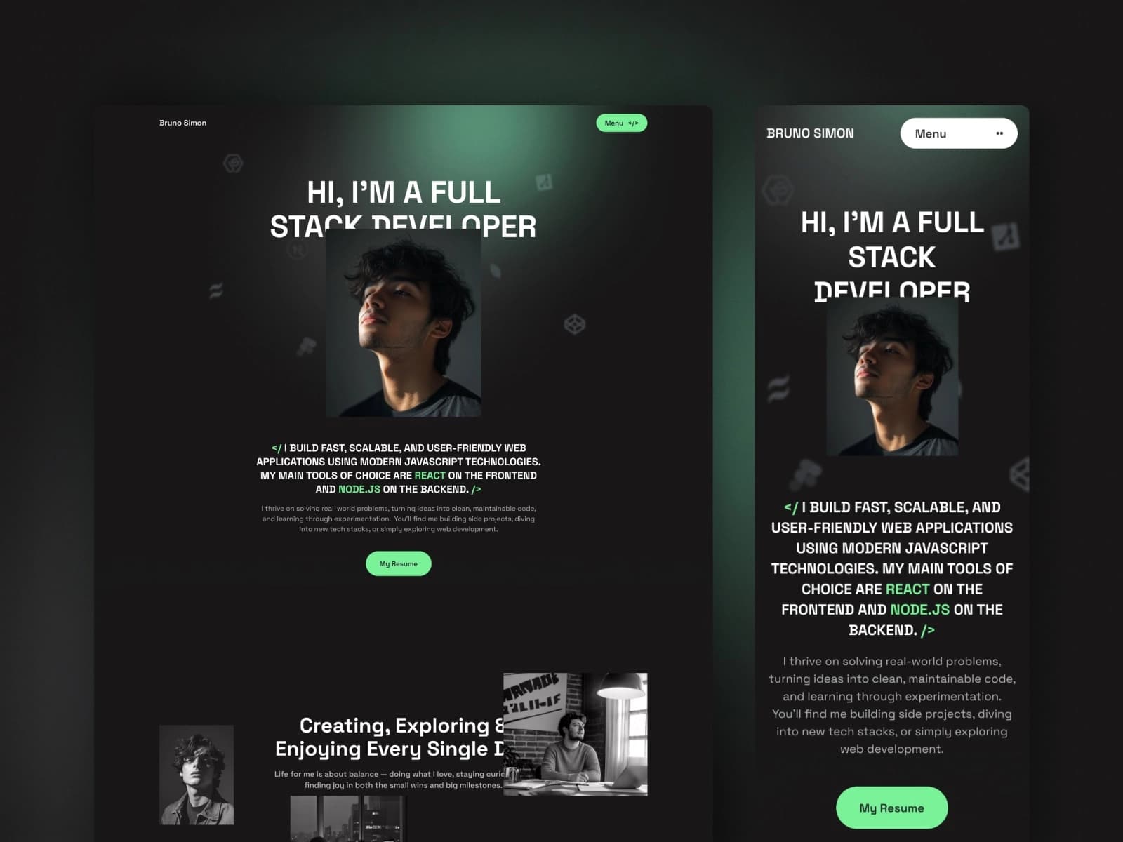 DevSync — Developer Portfolio Template gallery image 2