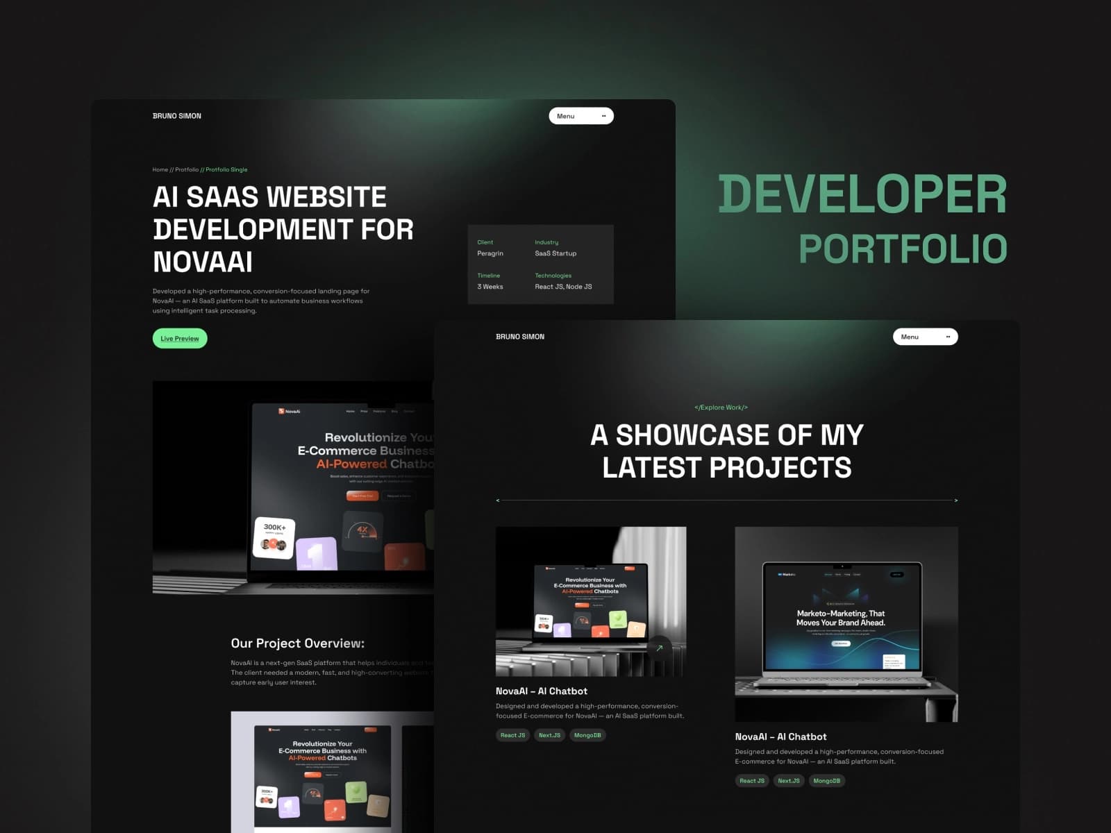 DevSync — Developer Portfolio Template gallery image 3