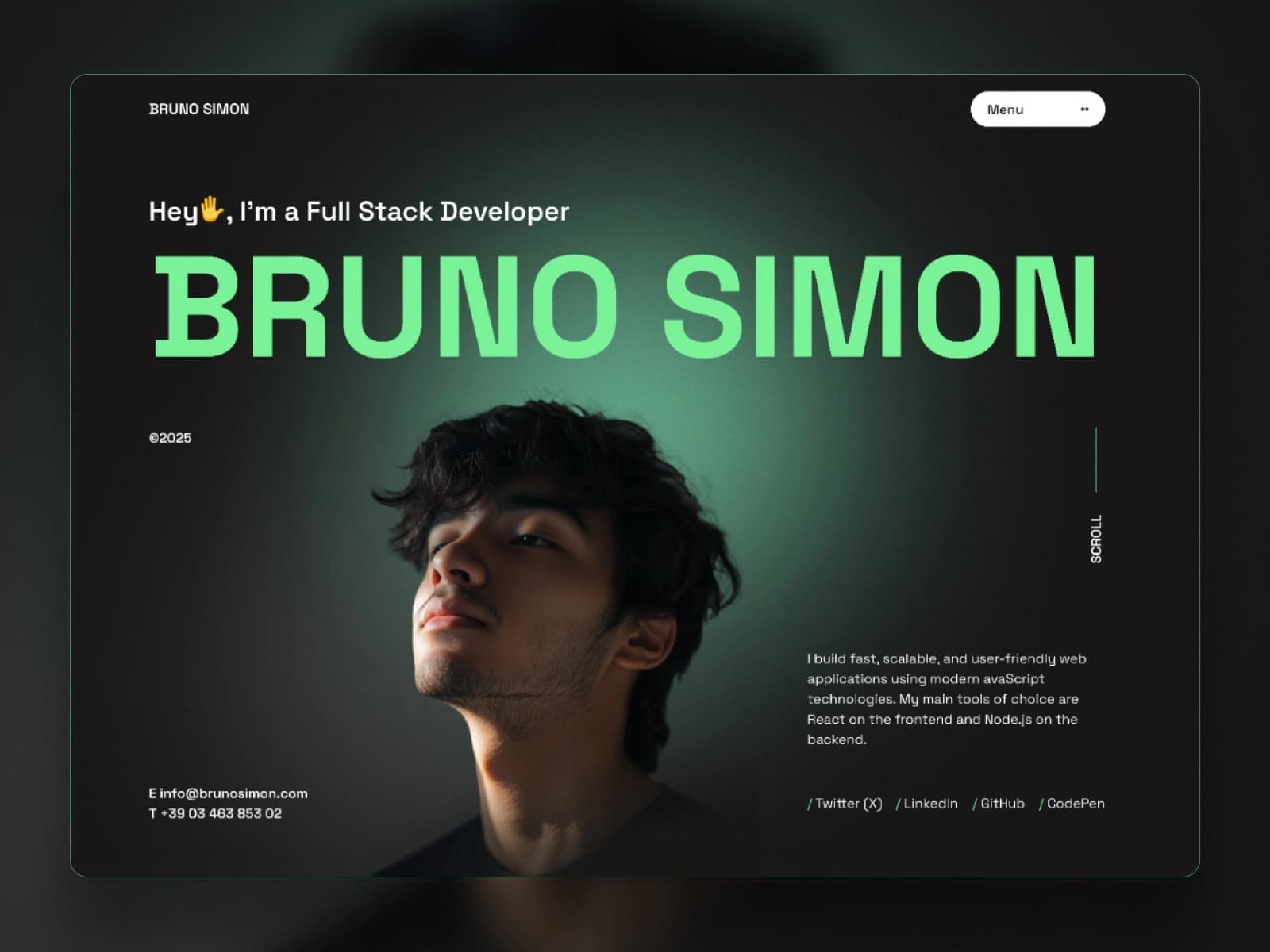 DevSync — Developer Portfolio Template gallery image 1